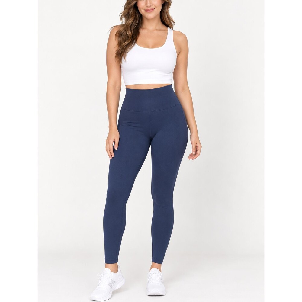 SPANX Look At Me Now Seamless Port Navy Leggings High Rise Shaping 1X NWT